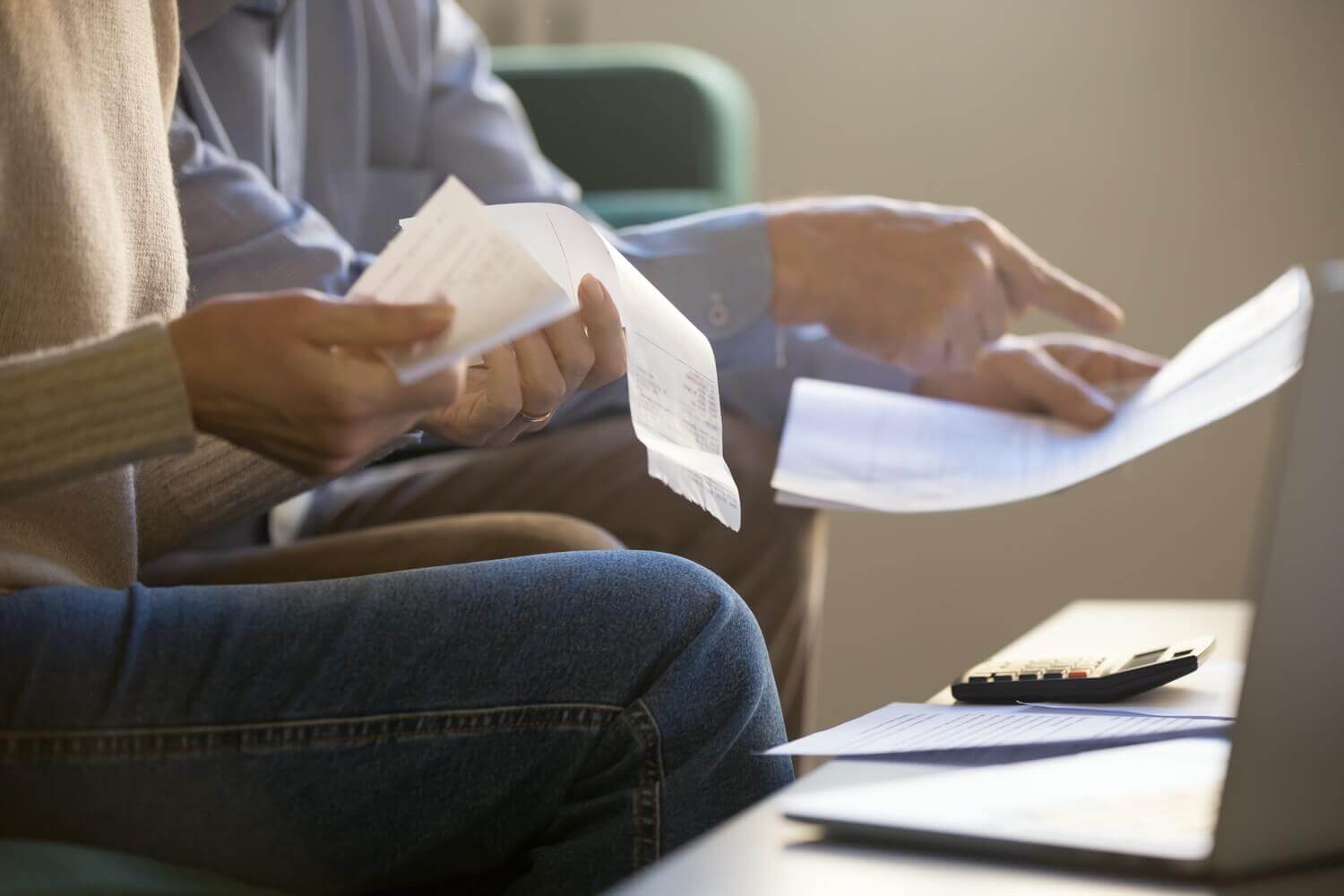 Checking Over Receipts