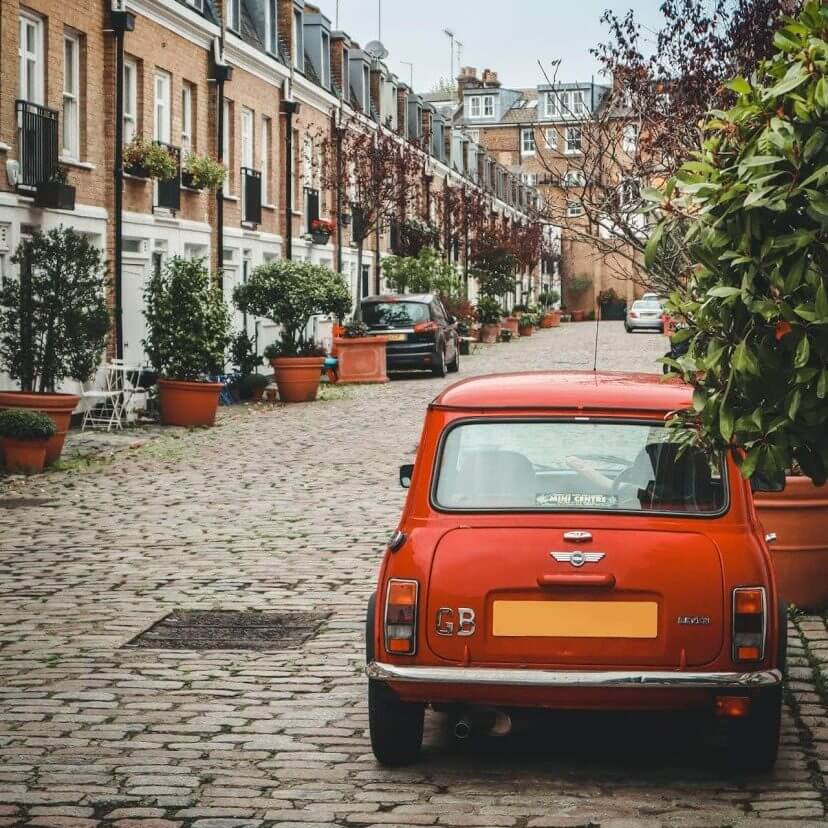 Classic Mini Cooper in Maida Vale