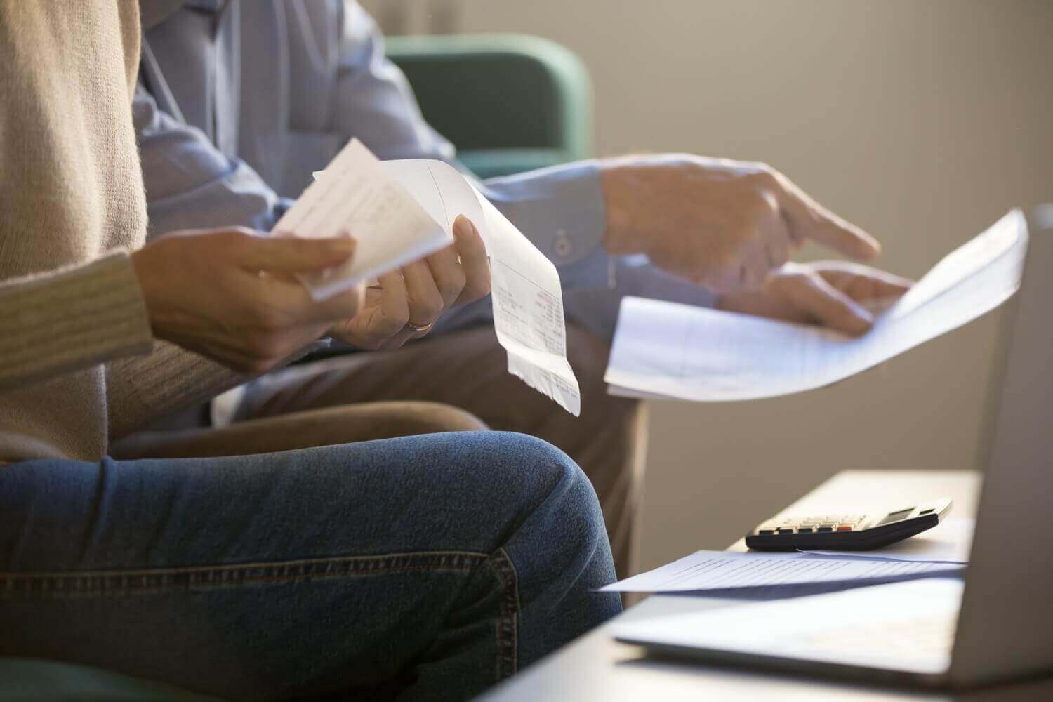 Checking Over Receipts